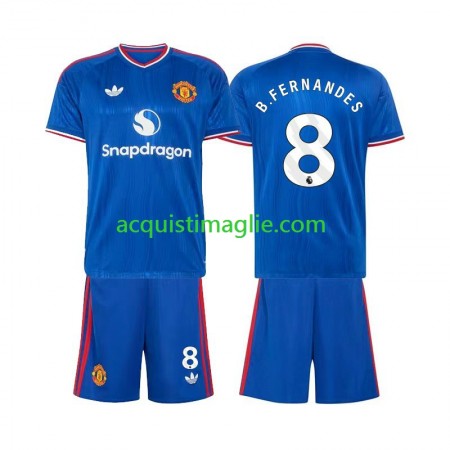 Divisa di Calcio Manchester United Bruno Fernandes 8 Bambino Trasferta 2026/2027